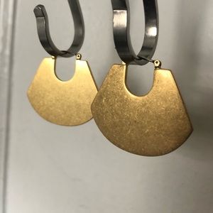 Gold statement earrings